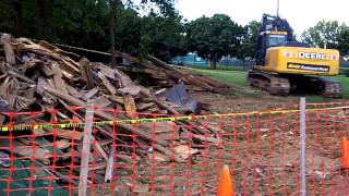 War Memorial Stadium Demolition Greensboro NC [upl. by Ephrayim]