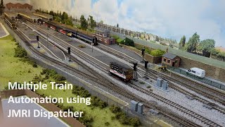 Shornford  Update 17 Multiple Trains Using JMRI Dispatcher [upl. by Iroak]