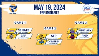 LIVE FULL GAMES UNTV Volleyball League Season 2 Prelims at Paco Arena Manila  May 19 2024 [upl. by Mahalia]