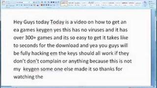 Ea games keygen 100 workingdownload link [upl. by Brott]