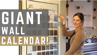 How I Plan and Schedule my Life  DIY Wall Calendar [upl. by Four480]