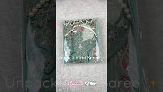 Unpack ✨ Viral handwork Saree  मोती के साथ धागे वर्क  Book Order DM WhatsApp Us  91 94847 60990 [upl. by Rechaba581]