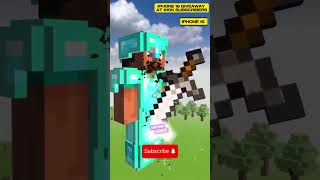 From Wooden to Netherite The Ultimate Sword  Final fight minecraft shorts kids satisfying [upl. by Marj]