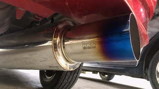 HKS Muffler Exhaust Medium and Large Cans [upl. by Noffihc]