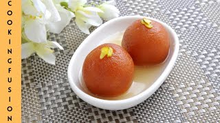 Gulab Jamun Recipe  Easy Gulab Jamun By Cooking Fusion [upl. by Killigrew446]