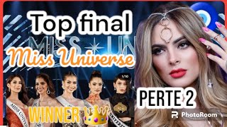 Miss Universe 2023 top final por sofia Aragon Anntonia Porsild Melissa Flores México Tailandia part2 [upl. by Higbee767]