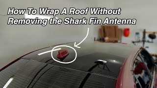 How To Vinyl Wrap A Roof Without Removing the Antenna [upl. by Peedsaj]