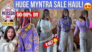 HUGE MYNTRA EOR SALE HAUL😍 5090 Off Starting from ₹349😱  Rupal Yadav [upl. by Malin]