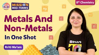 Metals and Nonmetals Class 8 Science Chapter 4 in one Shot  BYJUS  Class 8 [upl. by Sirk]