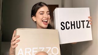 COMPREI A BOLSA LANÇAMENTO DA SCHUTZ E VÁRIOS ITENS AREZZO R1450 em compras 😍 [upl. by Assirrac]