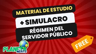 Material de estudio competencia RÉGIMEN DEL SERVIDOR PÚBLICO  Simulacro [upl. by Marko195]