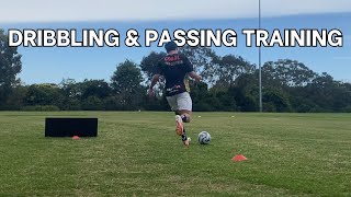 Individual Dribbling amp Passing Training  Sprint Training [upl. by Tortosa]