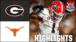 Georgia Bulldogs vs Texas Longhorns  Full Game Highlights  ESPN College Football [upl. by Akedijn]