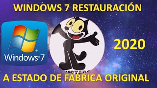 COMO RESTAURAR WINDOWS 7 A ESTADO DE FABRICA ORIGINAL [upl. by Gertrudis]