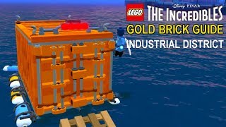 LEGO The Incredibles Industrial District Gold Bricks [upl. by Howlyn674]