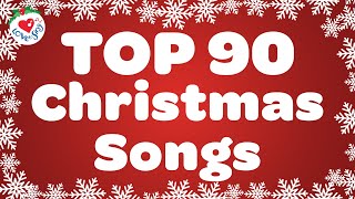 Top 90 Christmas Songs with Lyrics 🎅 Merry Christmas 2024 [upl. by Anwad714]