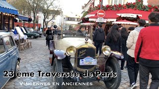 23 ème Traversée de Paris en véhicules d’époque 2023 Vincennes en anciennes [upl. by Fredrika]