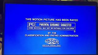 When In Hollyrock Visit Univershell Studios  MPAA PG Rating Screen  Amblin Entertainment 1994 [upl. by Damaris]