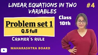 Ch 1 Linear equations in two variables  Problem set 1 Q5 full  Class 10th Algebra  4 [upl. by Suoicserp]