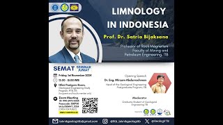 SEMAT x Career Talk HMTG quotGEAquot  Prof Dr Satria Bijaksana “Limnology in Indonesia” [upl. by Creamer682]