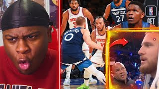 DONTE ON DEMON TIME 👿Minnesota Timberwolves vs New York Knicks REACTION JALEN BRUNSON GET YA POPS [upl. by Haidadej]