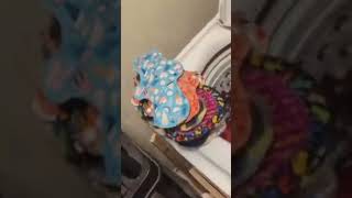 A method of washing cloth pads clothpads smallbusiness clothmenstrualpads reusablepads save [upl. by Idna]