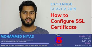 How to configure SSL Certificate for Exchange Server 2019  2016  2013  Video 5 [upl. by Pierre]