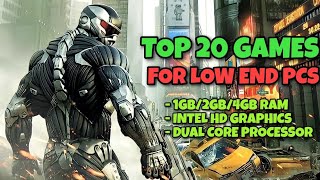 Top 20 Games For Low End PC 2022  Most Optimised PC Games  3 [upl. by Aicele784]