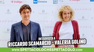 EUFORIA  Valeria Golino e Riccardo Scamarcio intervistati [upl. by Adnala]