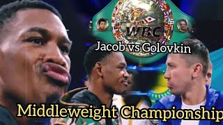 Golovkin Kazhacstan vs Daniel Jacob Middleweight Championship highlights golovkin [upl. by Anaik]