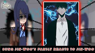 •Sung Jinwoos family react to Sung Jinwoo• Solo Leveling  ⚠️manhwa spoiler  gacha react [upl. by Nahamas131]