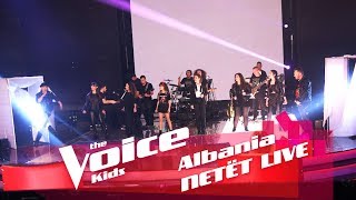 Skuadra Gjoka  Kjo natë sa një jetë  Netët Live  Nata 2  The Voice Kids Albania 2018 [upl. by Lozano]