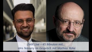 ZeKK Live  45 Minuten mit Mathias Rohe [upl. by Rossi]