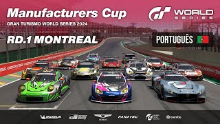 Português GT World Series 2024  Ronda 1  Montreal  Manufacturers Cup [upl. by Scevo694]