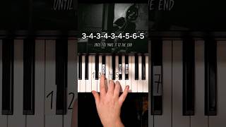 33 Never be Alone FNAF Shadrow Piano Tutorial shorts [upl. by Algernon629]