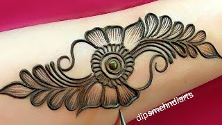 New stylish mehndi design  easy arabic mehndi design  mehndi ka design  mehndi design  mehndi [upl. by Atinus]