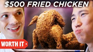 17 Fried Chicken Vs 500 Fried Chicken [upl. by Yzmar]