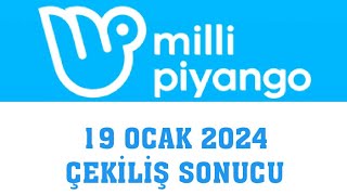 Milli Piyango Çekiliş Sonuçları 19 Ocak 2024 [upl. by Jory]