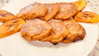 How to make banana fritters Jamaican style [upl. by Yellhsa913]