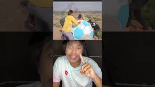 NENDANG BOLA RAKSASA DARI PUNCAK GUNUNG‼️😱  Ale Khin shorts storytime youtubeshorts [upl. by Tali]