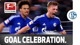 LastMinute Meyer Goal Sends Schalke into Raptures [upl. by Hgielanna]