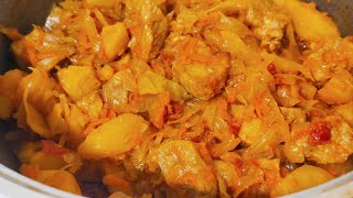 тушёная капуста с картошкой и мясом  Самый вкусный рецепт приготовления [upl. by Lerad389]