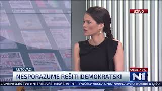 Predsednik Demokratske stranke dr Zoran Lutovac u emisiji quotNovi danquot na TV N1 [upl. by Nedle329]