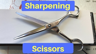 Sharpening Barber Scissors [upl. by Arola]