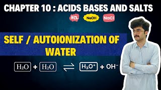 Self ionization of water  Autoionization of water  class 10 chemistry [upl. by Aciretahs]