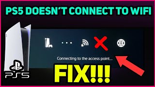 PS5 DOESNT CONNECT TO WIFI Easy Fix [upl. by Onia]