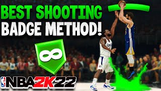 How to Get SHOOTING BADGES in NBA 2K22 Current Gen Fast and Easy Shooting Badge Method [upl. by Moffitt663]