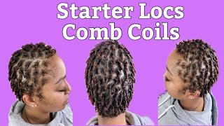 Starter Locs Tutorial  How To Start Locs On Short Hair [upl. by Valerio556]