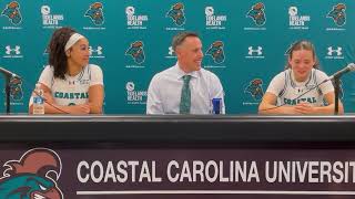 WBB Postgame Presser 111424 Coach Pederson Mallory Bruce amp Kristin Williams [upl. by Rehpetsirhc]