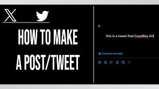 How to Make a Post on Twitter 2024 Very Easy [upl. by Fauver]